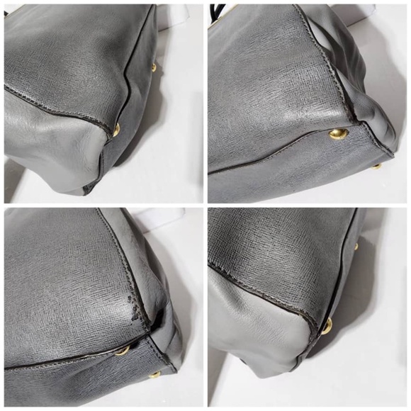 Authentic Fendi 2Jours Leather Shoulder Bag Grey - Picture 15 of 16